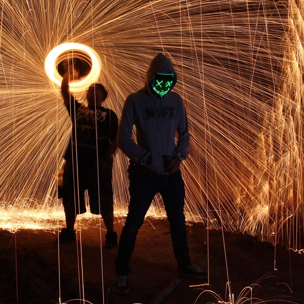LED Light Up Halloween Mask