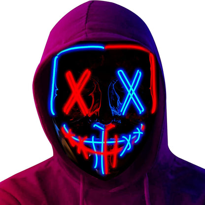 LED Light Up Halloween Mask