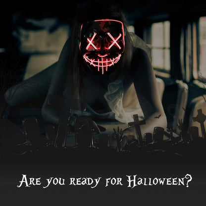 LED Light Up Halloween Mask
