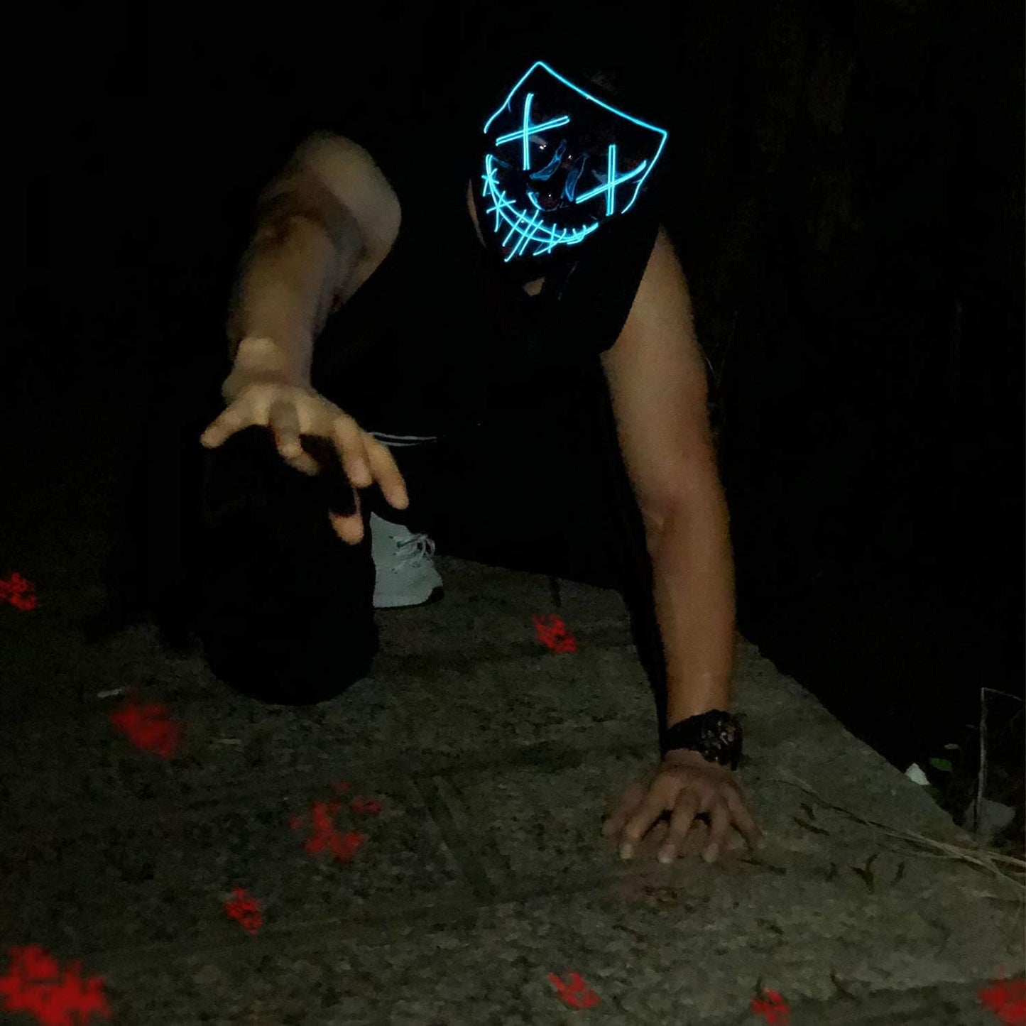 LED Light Up Halloween Mask