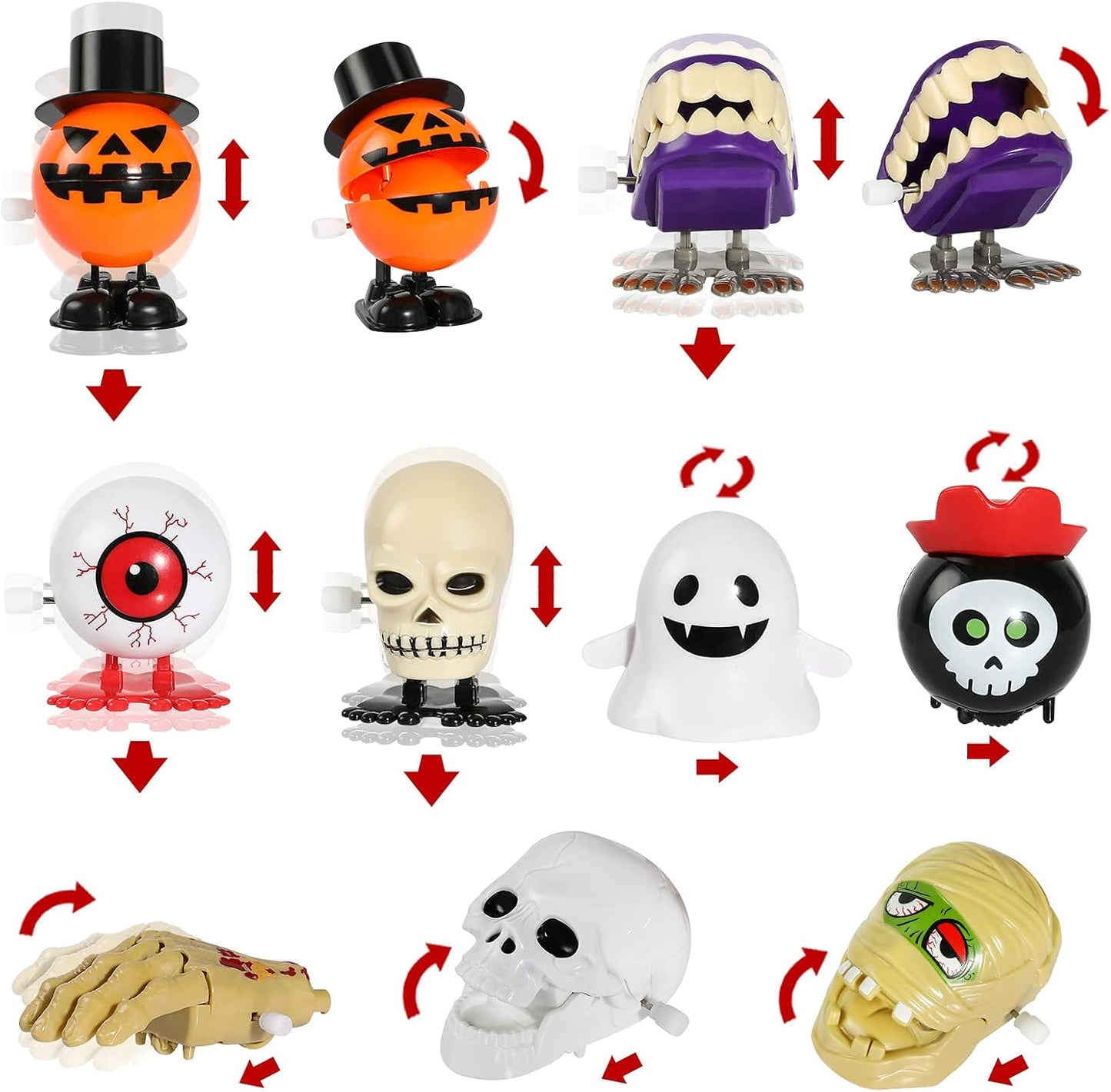 Halloween Wind Up Toys Assortment 24pcs Party Favors