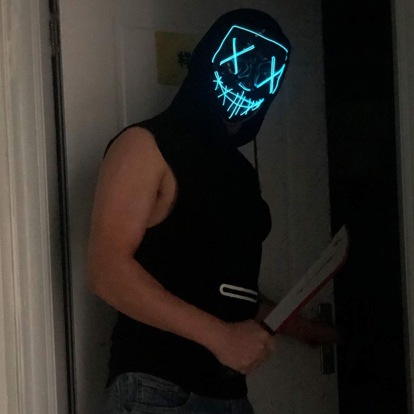 LED Light Up Halloween Mask