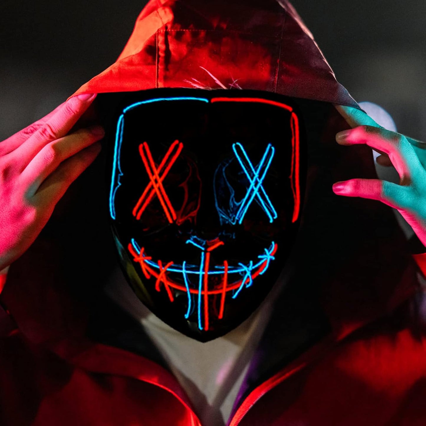 LED Light Up Halloween Mask