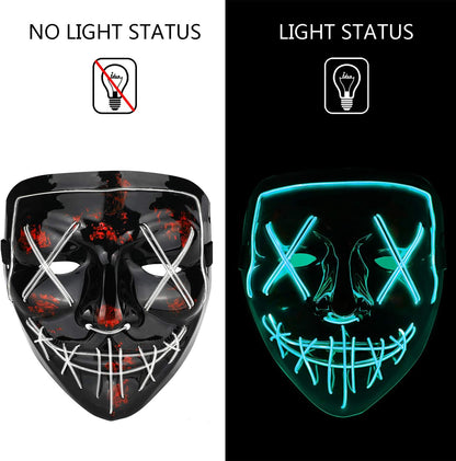 LED Light Up Halloween Mask