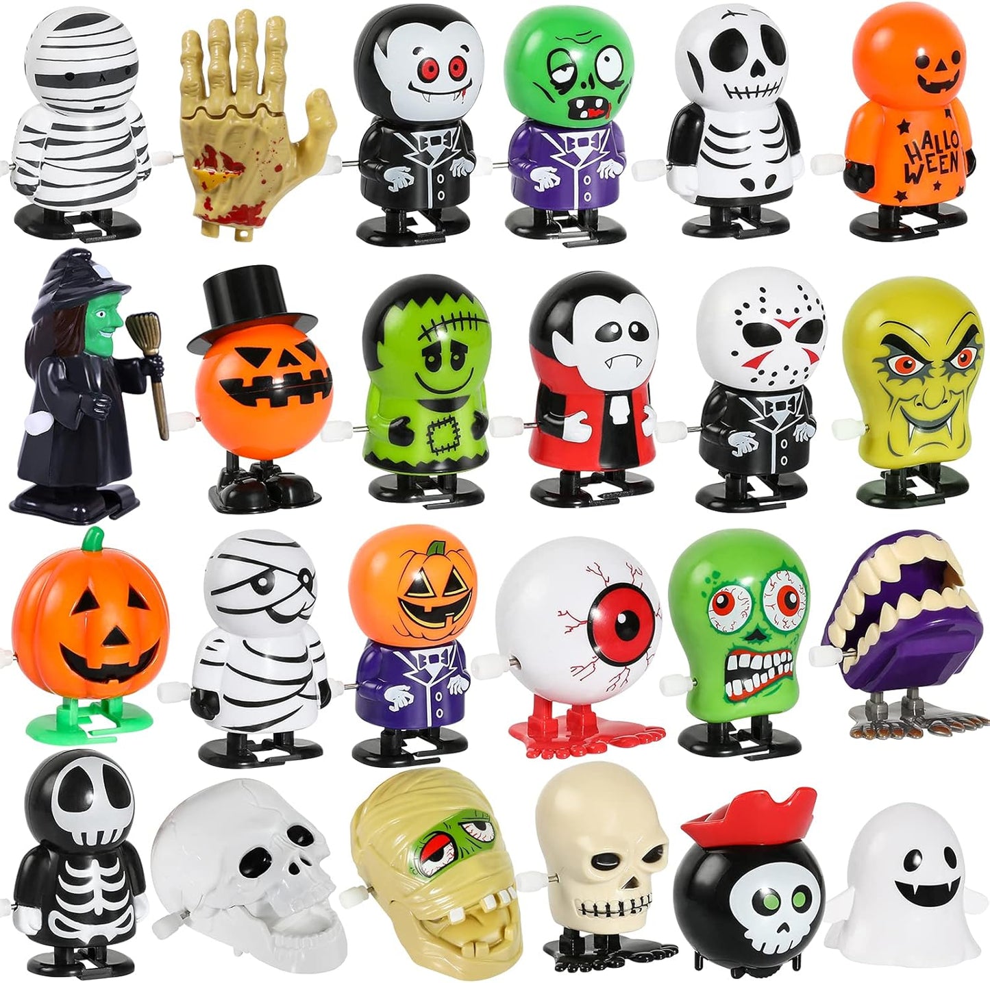 Halloween Wind Up Toys Assortment 24pcs Party Favors